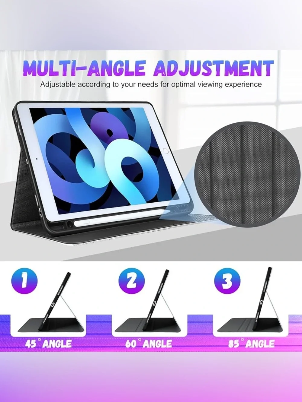 NEW Uppuppy for iPad 9th/8th/7th Generation Case 10.2 folio